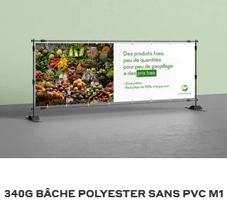 Agence de communication visuelle à Ganges imprime Bache et banderole publicitaire pour événement et commerce. Impression locale par JPB COMMUNICATION