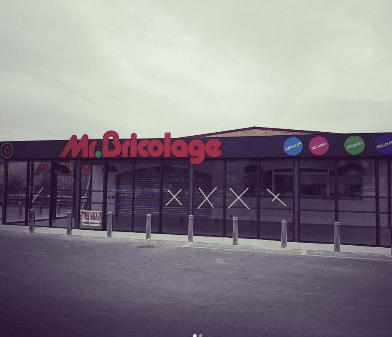 enseigne lettrage logo decoupe impression numerique pour mr bricolage ales