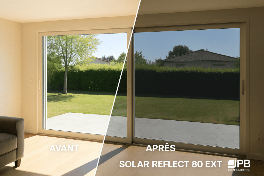 Pose de film solaire sur vitrages pour école et crèche