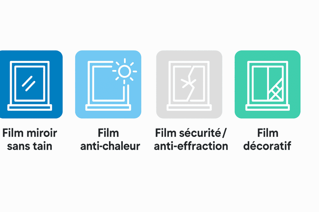 Ensemble de film solaire en Occitanie - Film anti chaleur, anti uv, décoratif, discrétion, film de sécurité