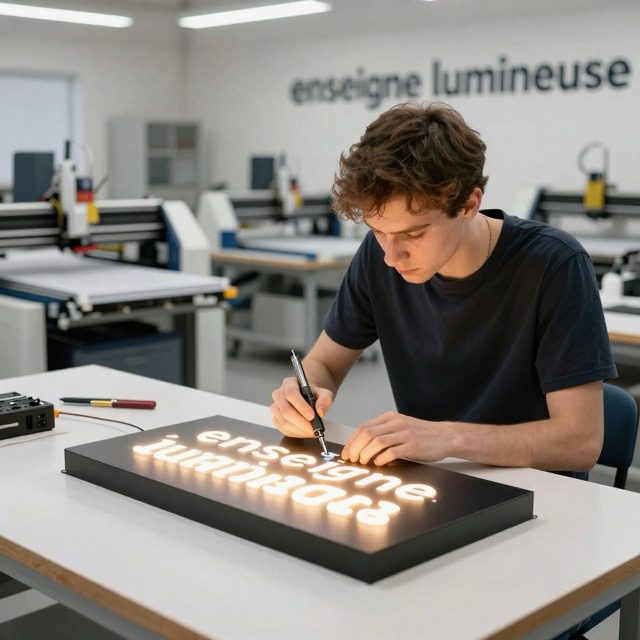 jpb communication atelier fabrication impression enseigne lumineuse ganges