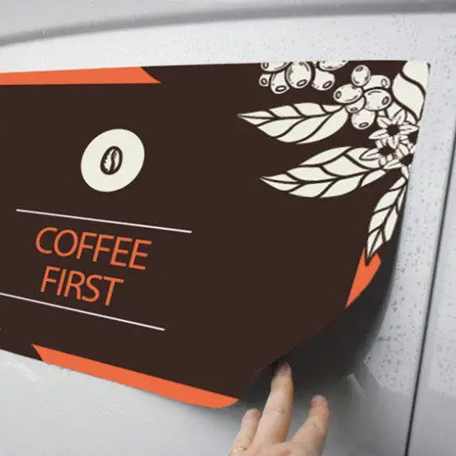 Plaque aimanté pour véhicule marquage adhésif JPB Ganges