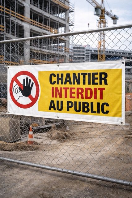 Bâche-de-chantier-communication-JPB-Hérault Bâche de chantier personnalisée pour entreprise BTP Hérault