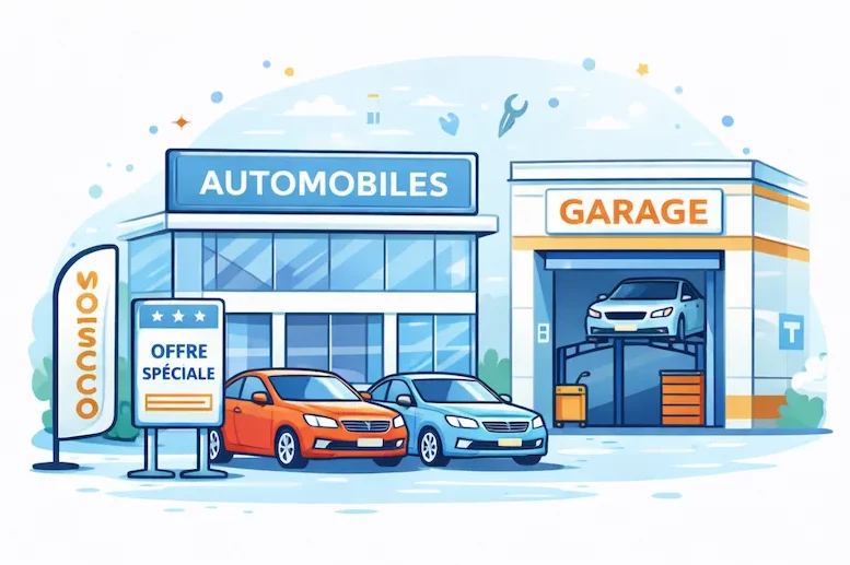 communication visuelle garage automobile enseigne signaletique concession voiture