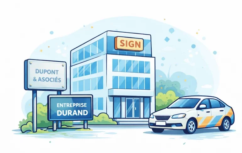 Solutions de communication pour les entreprise : enseigne lumineuse, création graphique, Signalétique de bureau - JPB communication Ganges