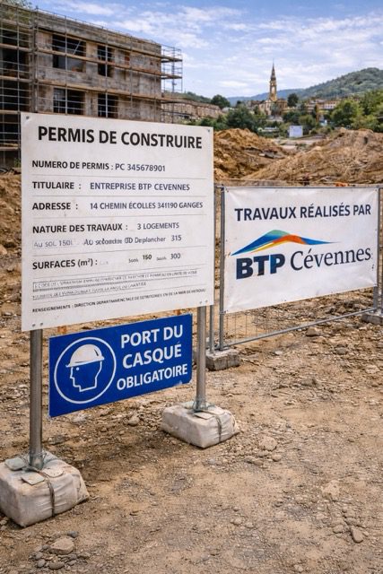 signalisation-panneau-chantier-btp-ganges-communication-visuelle-ganges-34 Panneau permis de construire et banderole de chantier BTP Cévennes à Ganges
