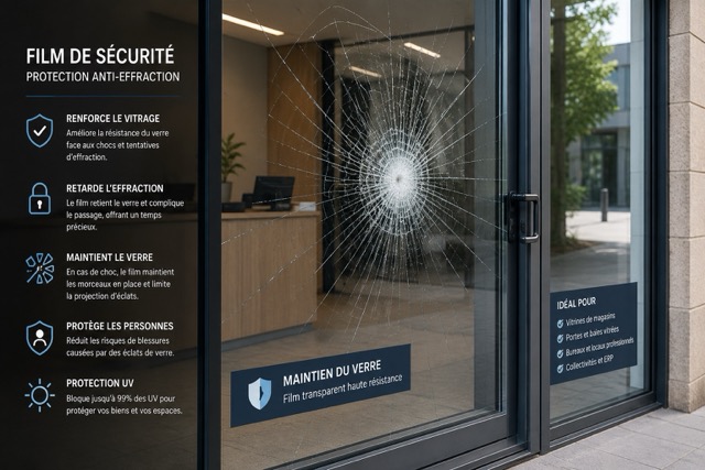 Films de sécurité et protection pour vitrages par JPB Communication
